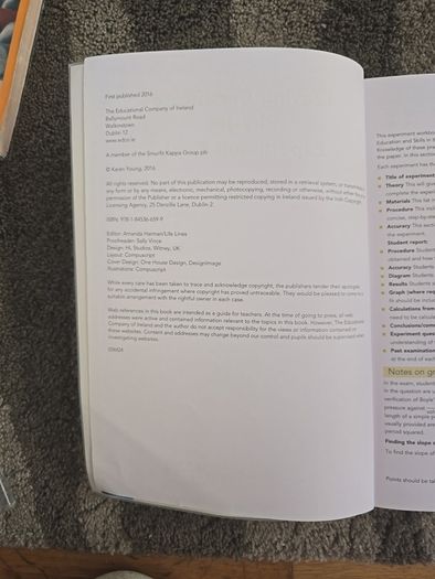 Physics experiment book