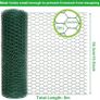 NEW SALE | 0.4m x 5m Chicken Wire Mesh Roll, Anti-rust Galvanised Wire Mesh Roll, 25mm Hole Size Chicken Wire Mesh Fence with Gloves, Pliers and Zip Ties for Chicken, Rabbit, Dog, Cat, Rats, Fox, Badger Image 5