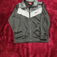 Slazenger Black Zip Tracksuit Top