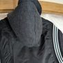 NFL Raiders Hooded Varsity Medium Jacket Black Grey Official American Football Image 9