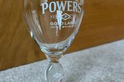 Powers Gold Label Irish Whiskey Irish Coffee stemmed glass