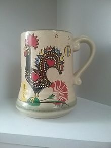 large Portugese Pottery Tankard