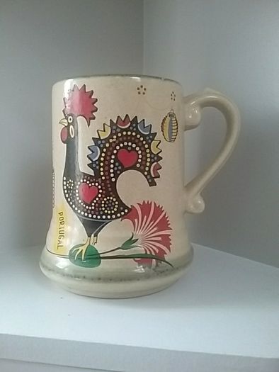 large Portugese Pottery Tankard