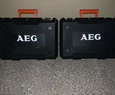 AEG angle grinder