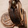Awesome 19th Century  Black Forest Carved Wood Pocket Watch Display Pocket Watch Box / Stand Image 10