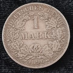 1896 - One 1 Mark - Germany - A Mint Mark  coin