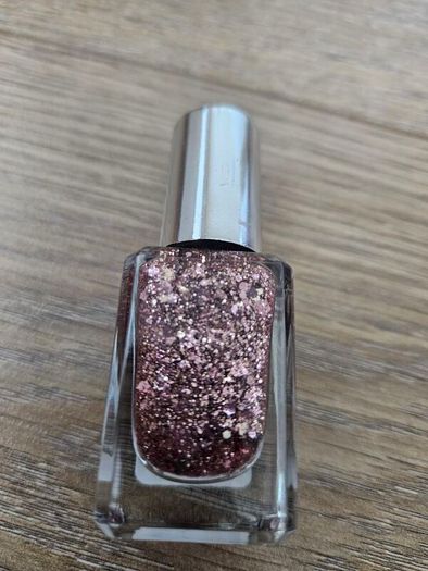 Barry M Glitter Nail Varnish Raving Rose