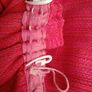 vintage pink curtains, wide wool curtains Image 8