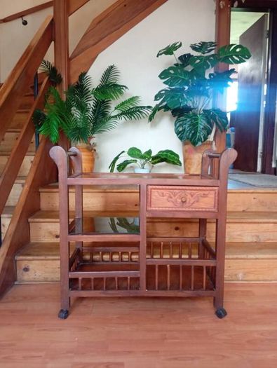 Wooden tea trolley / serving cart