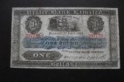1929 Ulster Bank 1 Pound, hand-signed 'Harrison'