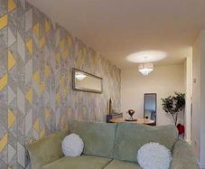 Sofa bed and matching footstool