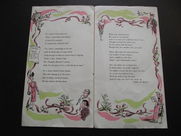 1940 Advertisement booklet Spring Song' for Clark's shoes