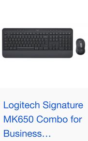 NEW, Sealed! Logitech Keyboard/Mouse MK650 Combo for Business
