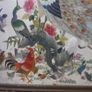 Antique Early 20c Chinese Silk Embroidery Birds Panel Framed - 23"x14" Image 5