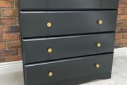 Pine Chest of Drawers Ravens black