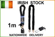 1m Heavy Duty Chain Lock &amp; Padlock 0.4in/10mm THICK !