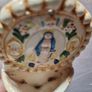 Vintage handpainted holy water font Image 3