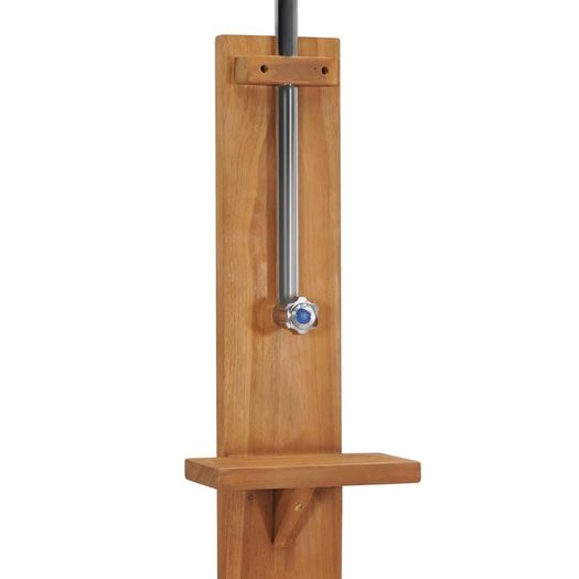 Garden Shower 75x75x210 cm Solid Teak Wood