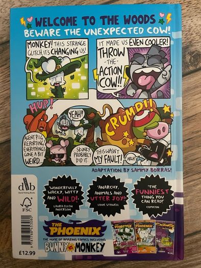 Bunny vs Monkey the Great Big Glitch hardback kids book brand new
