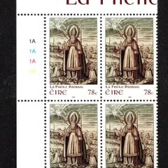 2008 Ireland St Patrick's Day Commemorative Stamp Plate Block 1A1A1A1A Mint Never Hinged (MNH)