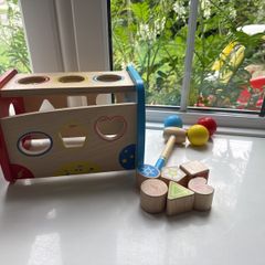 Squirrel Play Wooden Hammer Ball Set