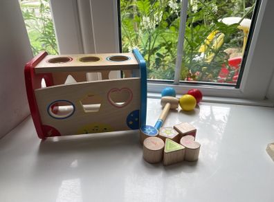 Squirrel Play Wooden Hammer Ball Set