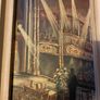 painting This is a striking dramatic artwork depicting a stage performance or lecture scene inside a classic, ornate theatre or opera house. Image 3
