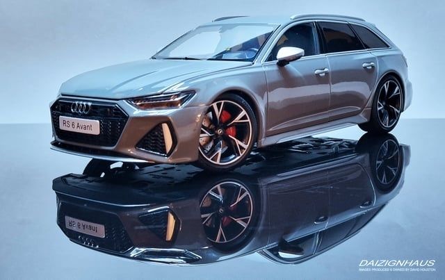 Audi RS6 C8 Avant Nardo grey 1:18 KiloWorks NEW!