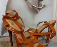 Tan High Heels Size 10