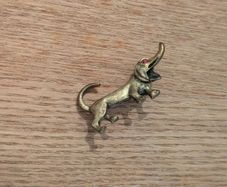 Vintage brooch Dachshund