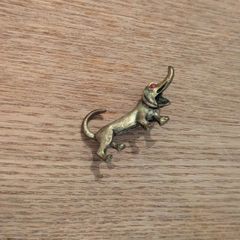 Vintage brooch Dachshund