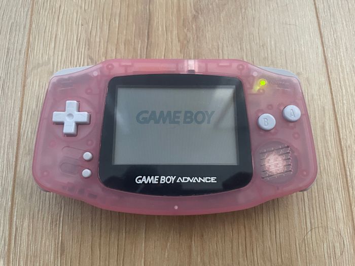 Nintendo Game Boy Advance AGB-001 Clear Pink Working Ideal for IPS Mod
