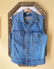 Vintage 90s United Colours of Benetton Denim Vest Jacket
