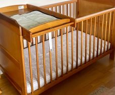 Cot Bed with changing table