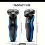4 In 1 Mens Electric Shaver Razor Wet Dry Usb Charging Rotary Cordless Rotary Shaver Grooming Kit Image 5