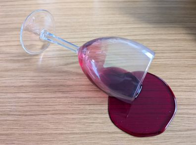 Fake Red Wine Spill