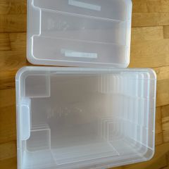 IKEA Samla Storage Boxes with lid x 4