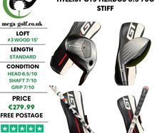 Titleist GT3 #3 Wood 15 Degree / Hzrdus 6.5 70G Stiff