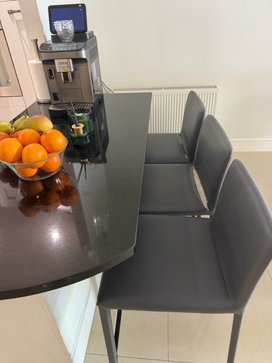 3 Grey Bar Stools - 25 EUR each
