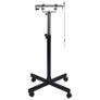 Adjustable Double Motor Pet Hair Dryer Stand Black Image 2