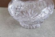 Nice Small Rose Crystal Bowl No Stamp.