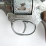 Vintage 60s Metal Cap Gun Firecracker Pistol, Wooden Handle Image 3