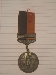 Irish War of Independence Medal IRA Black and Tan medal with Comrac bar