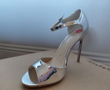 metallic stilettos