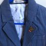 Billybandit Billy Bandit striped suit navy age 12 years 152cm Image 2
