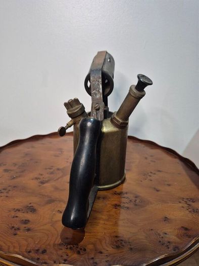Antique Vintage "Vulcano" Brass Plumber's Blowtorch