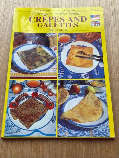 English edition of "Crepes and Galettes" by Clementine Perrin-Chattard