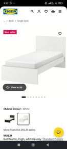 Single bed  including  mattress