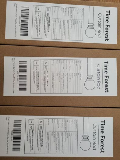 white curtain poles