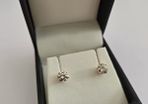 Brand New 14ct Yellow Gold Natural Diamond Stud Earrings